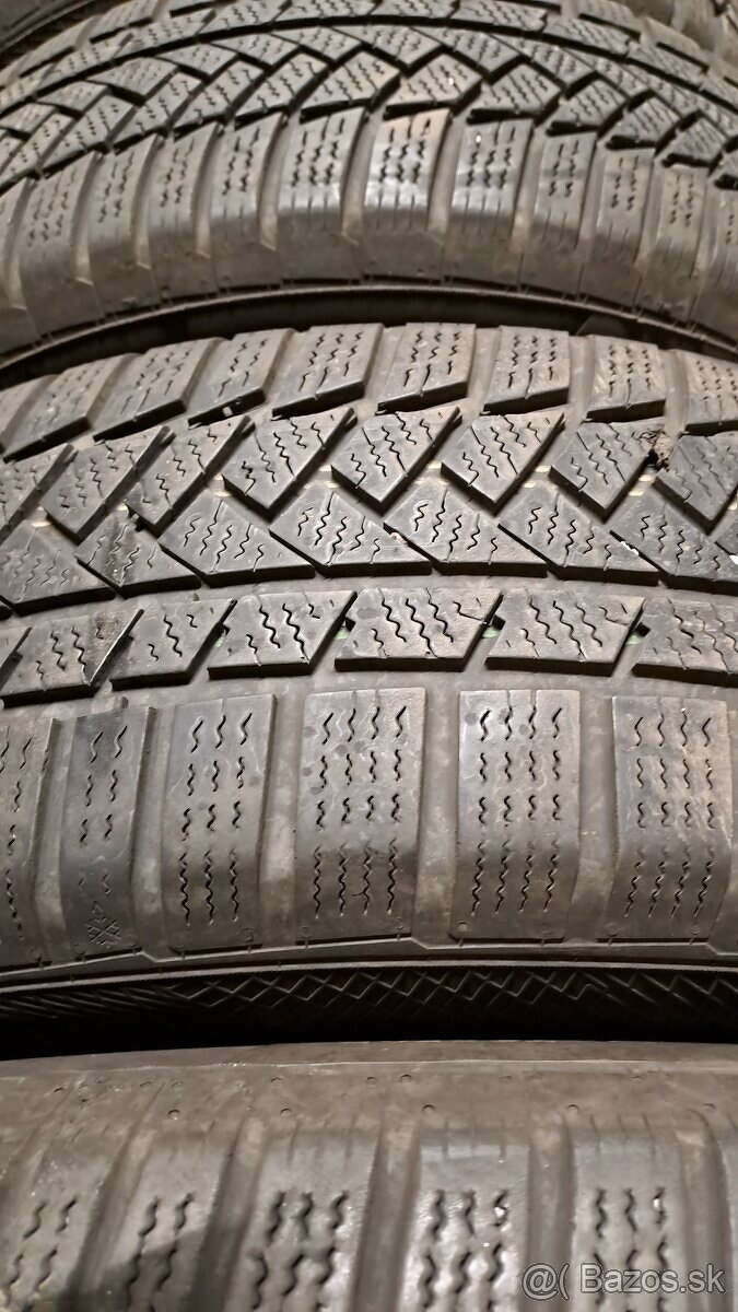 Predám 4ks jazdené zimné 205/60r16-92H Continental - 4