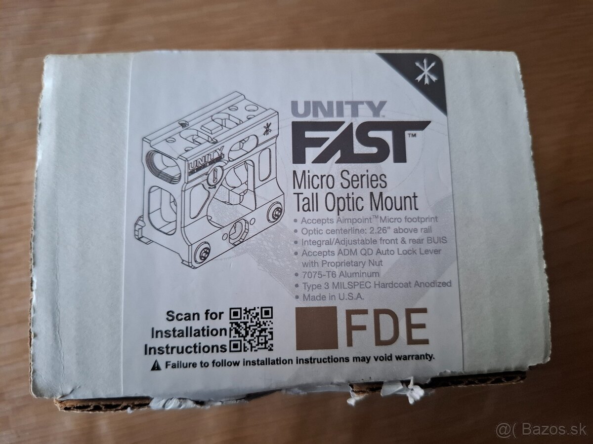 Zvýšená montáž kolimátora UNITY FAST. - 4