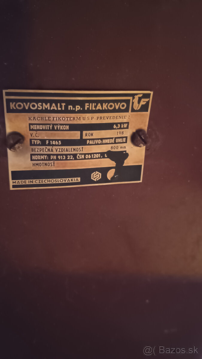 Kachle Peterky - 6,3 kW - 4
