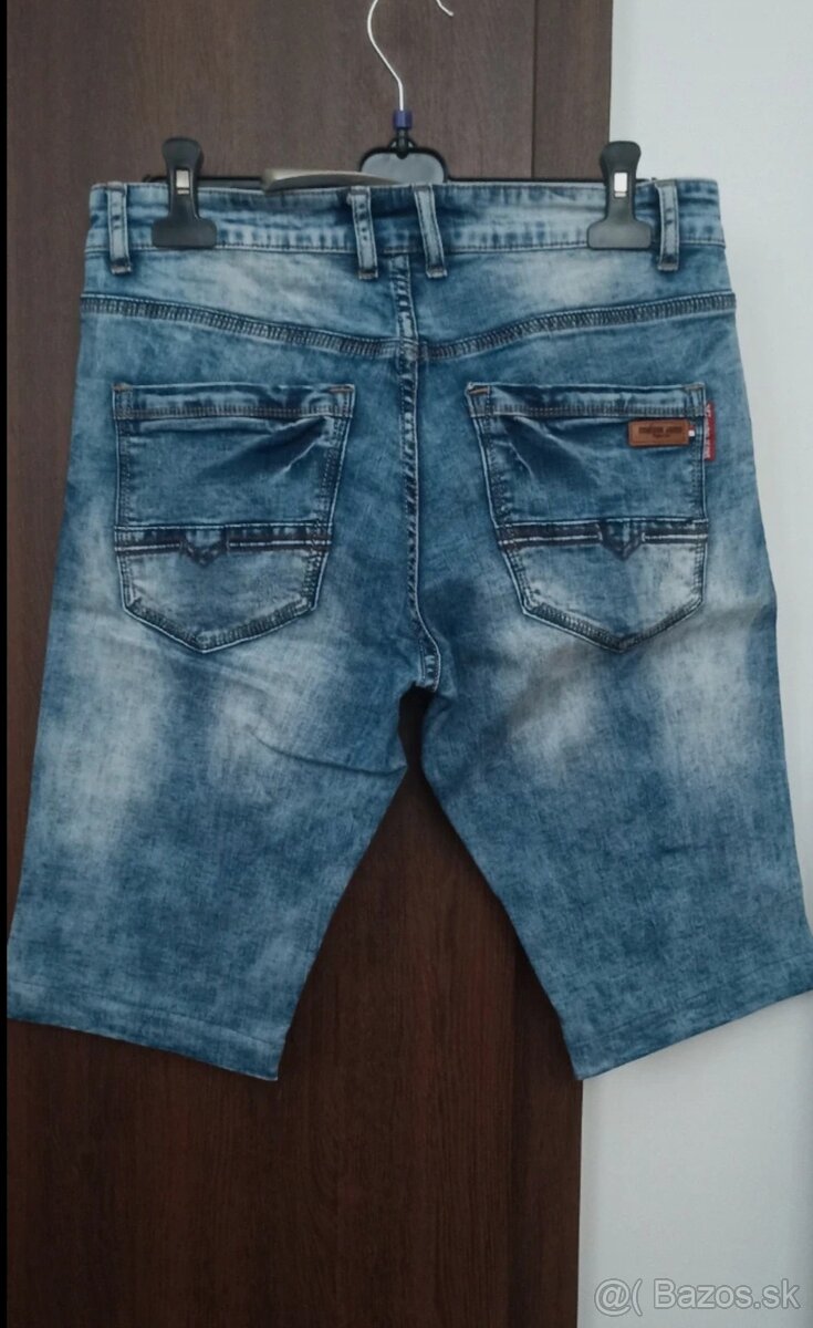 Pánske riflové kraťase 2kusy - 4