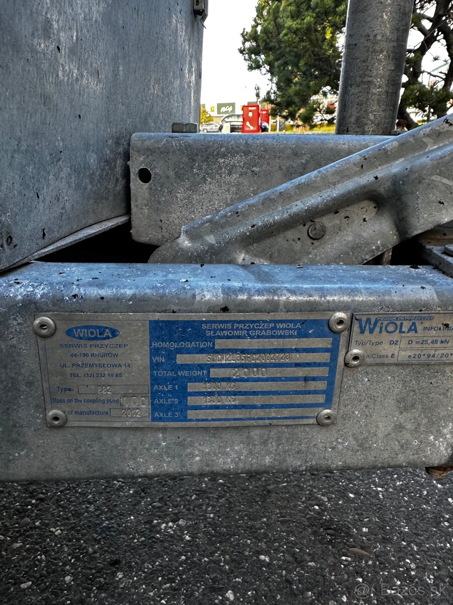 Predám prívesný vozík s plachtou - 4