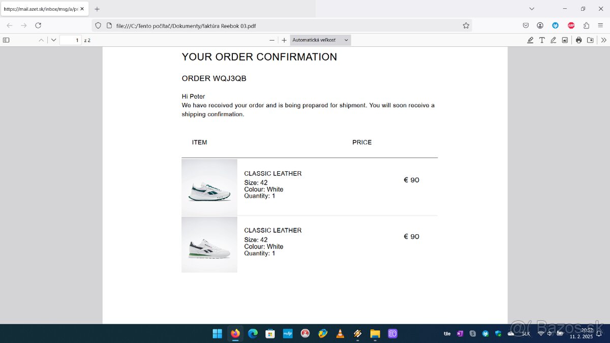 Reebok Classic Leather, Taška na plece Reebok - 4