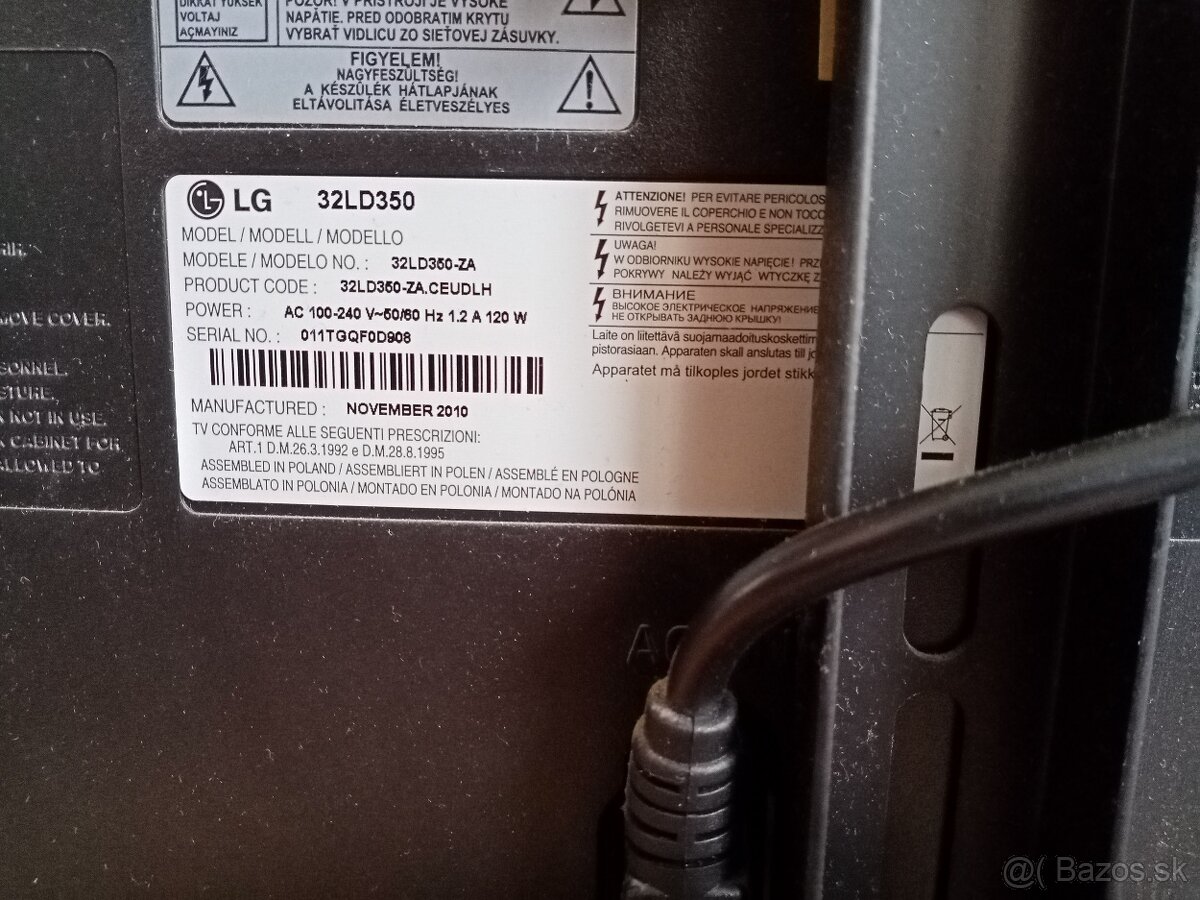 predám TV LG 32LD 350 - 4