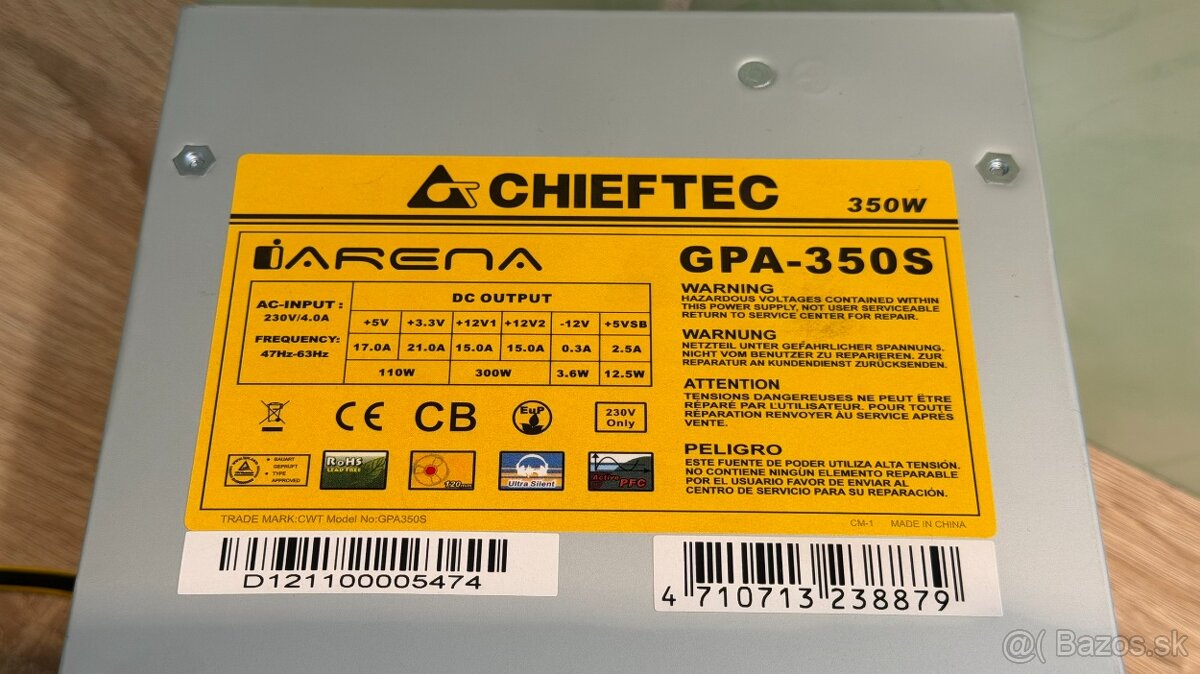 zdroj Chieftec GPA-350S, 350W - 4
