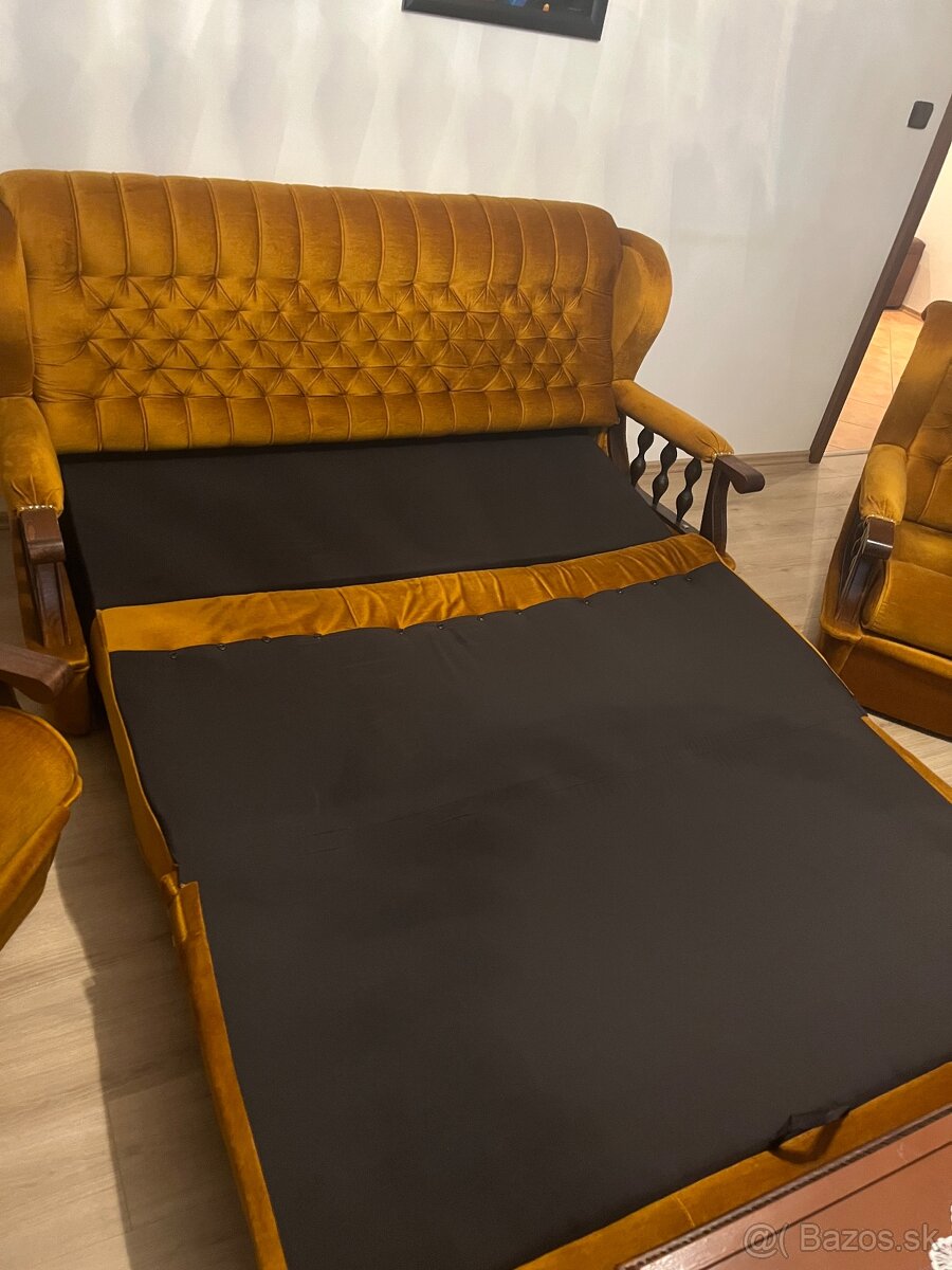 Rozkladací gauč +2 kreslá - 4