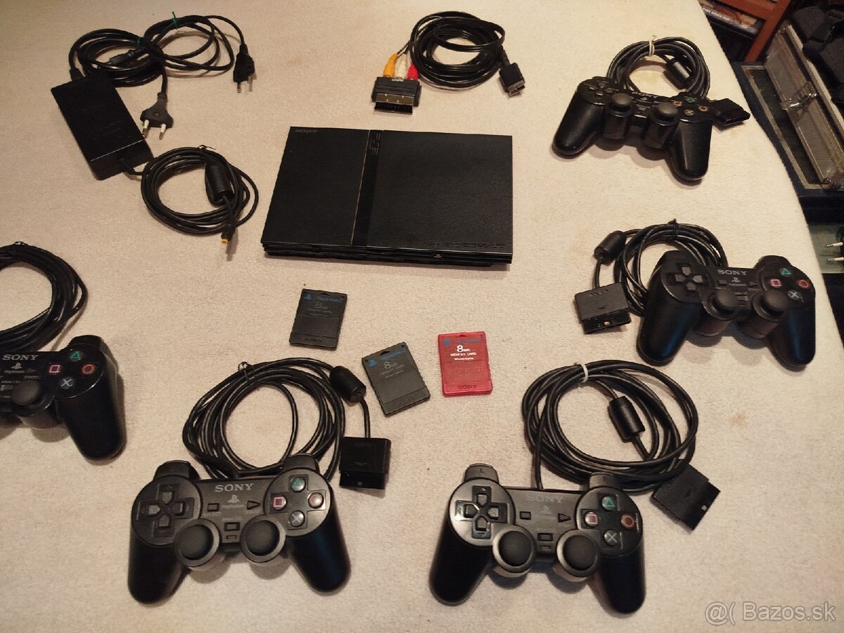 Playstation 2 slim+5 ovladocou+27 hier - 4
