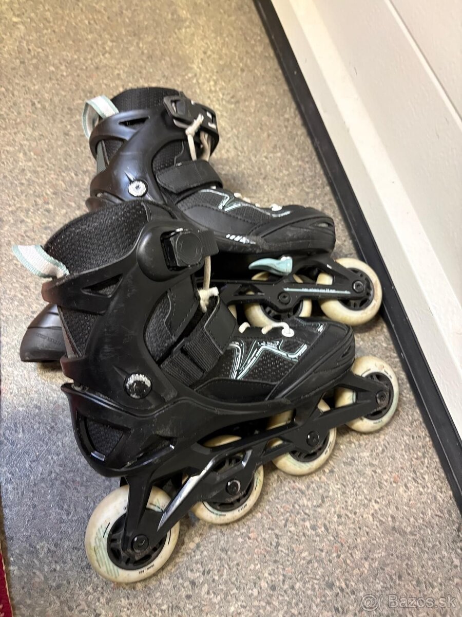 Predám kolieskové korčule EU32-35, - 4