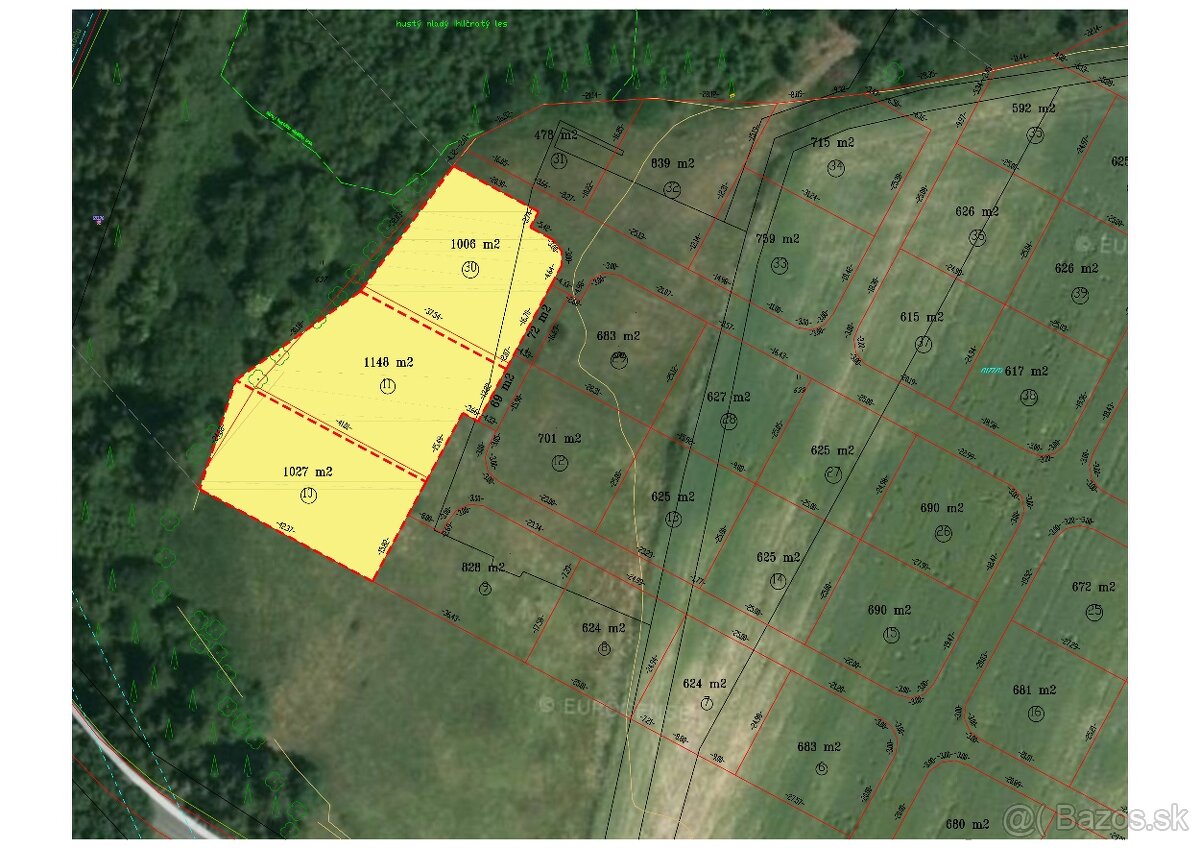 3 velke stavebne pozemky s vyhladom na Tatry 1000+m2 - 4