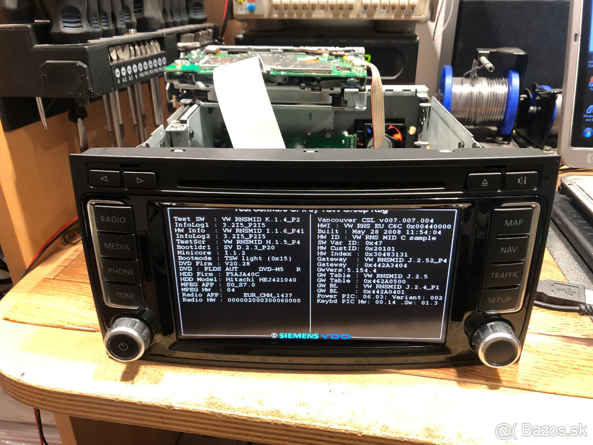 RNS 510 VW,SKODA,SEAT -Oprava radii - 4