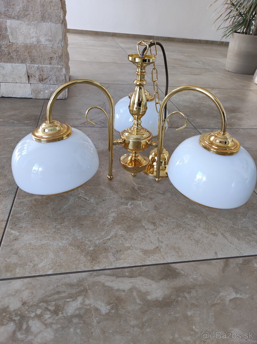 Luster zlatý trojramenný - 4