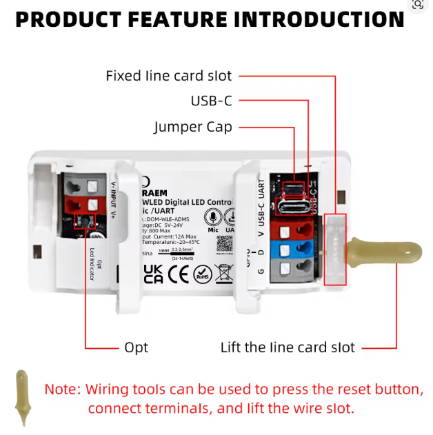 ESP32 WLED Smart LED Controller 5-24V WiFi RGB pre Digital L - 4
