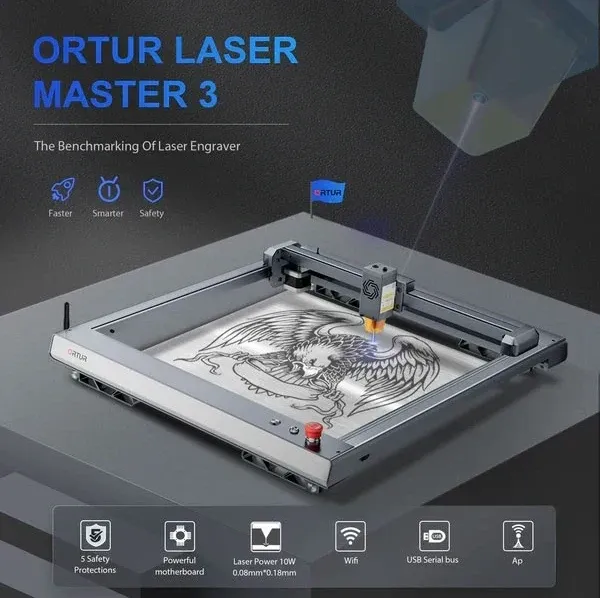 Nová Laserová gravírka - Ortur Laser Master 3 - 4