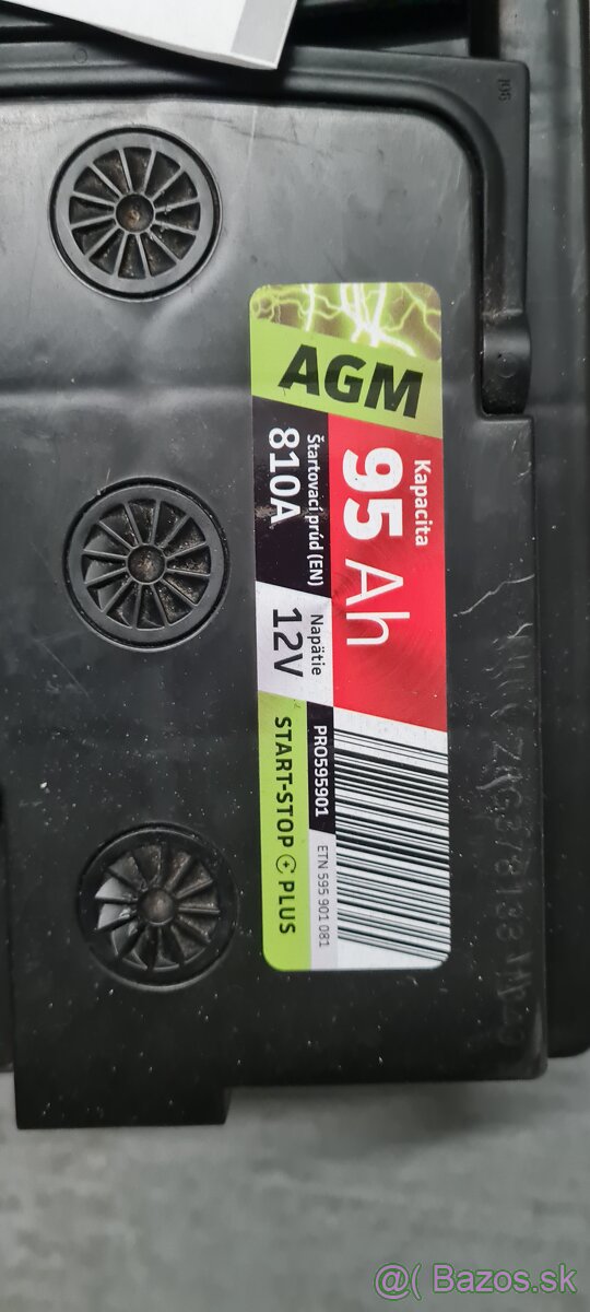 Autobateria AGM stop start gelova, ešte v zaruke 8 mesiacov - 4