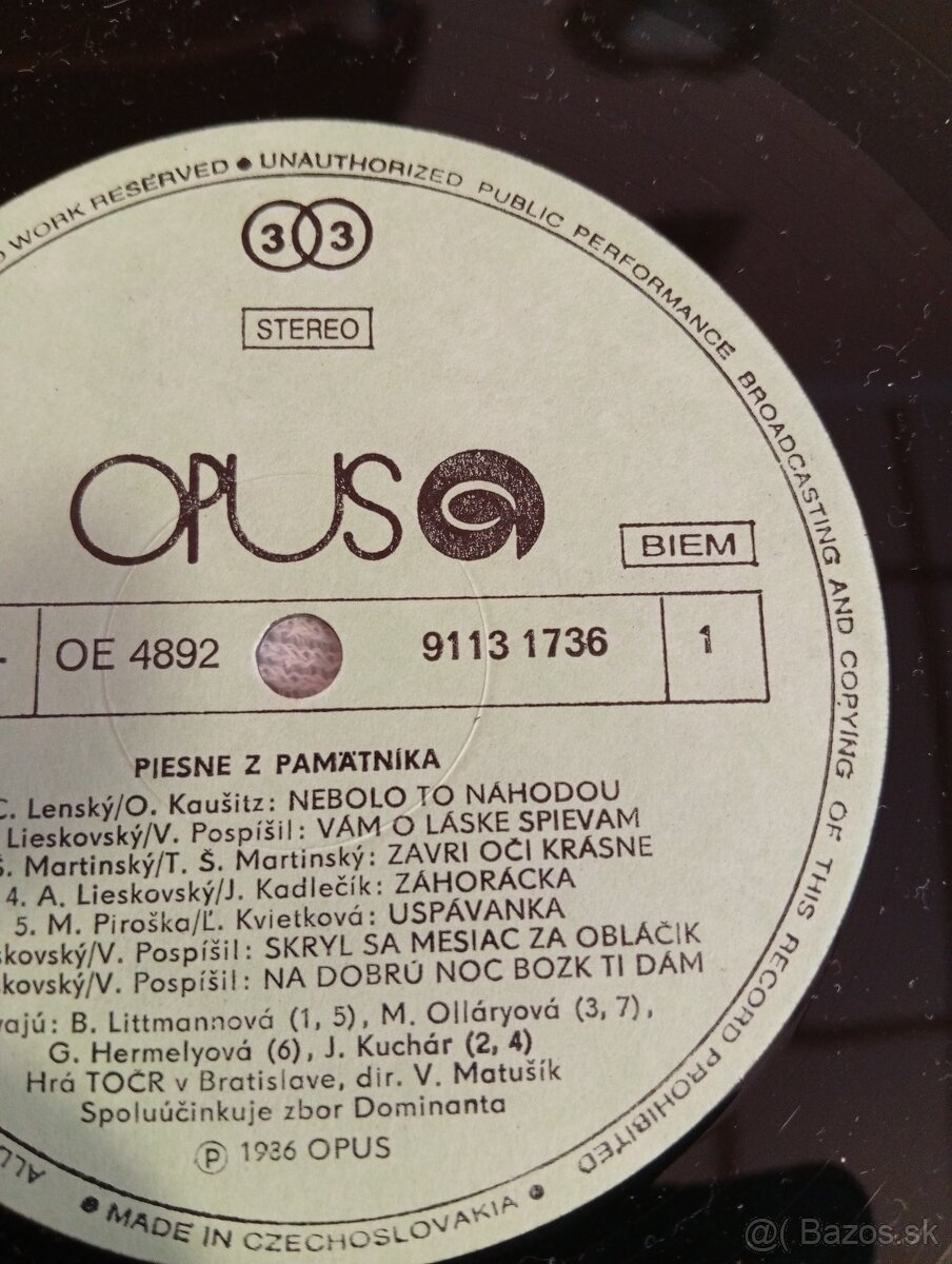 Predám LP platňu - 4