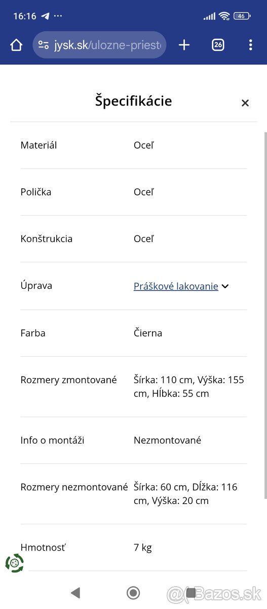 Čierny stojan na šaty - 4