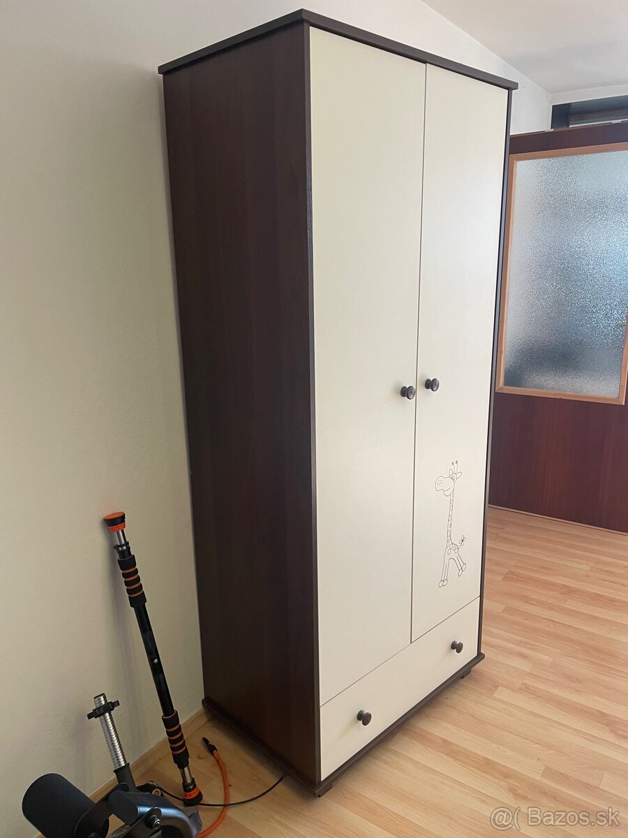 Dvojdverová detská šatníková skriňa - 4