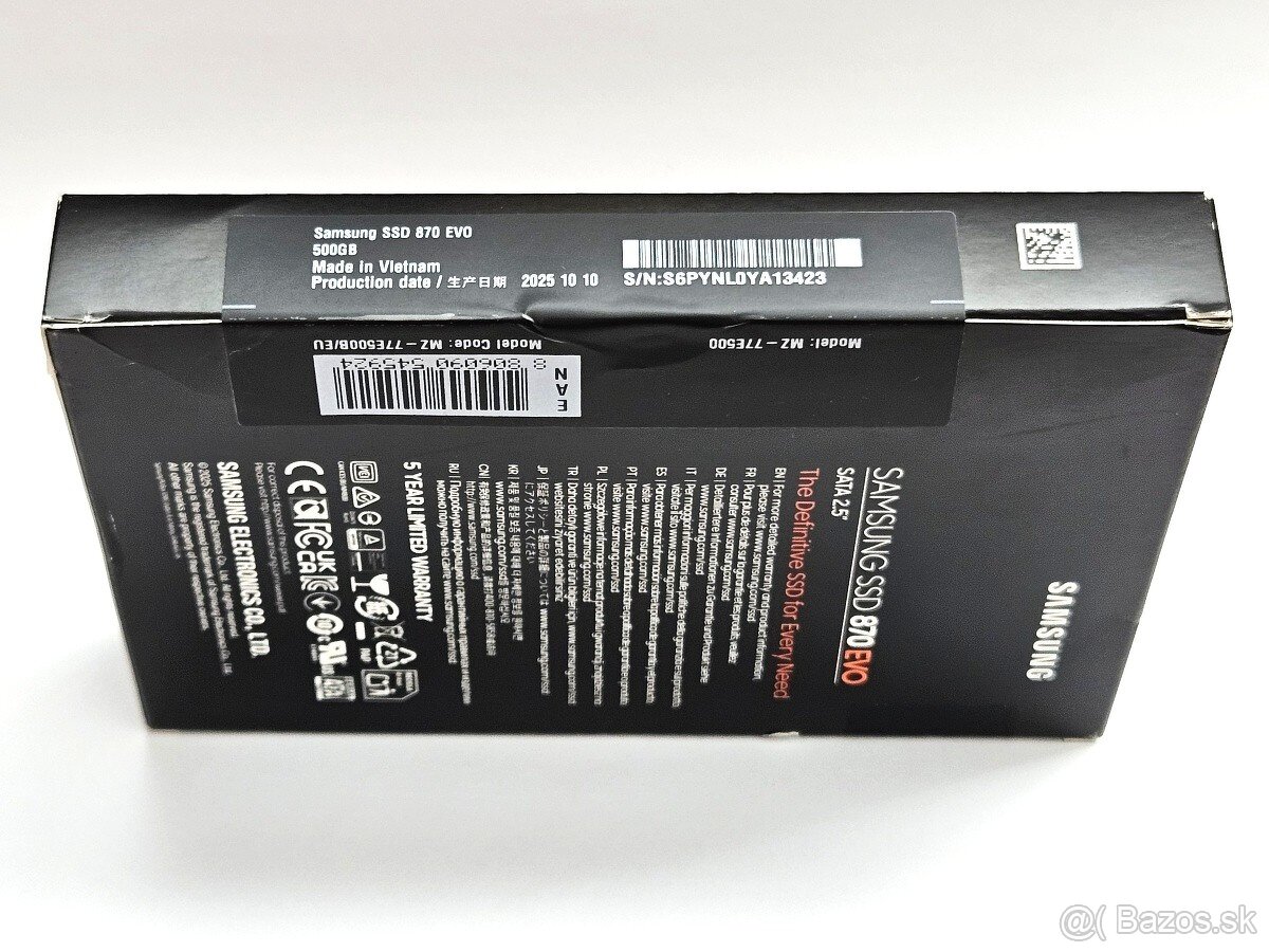 Samsung 870 EVO 500GB 2.5" SSD SATA3 - 4