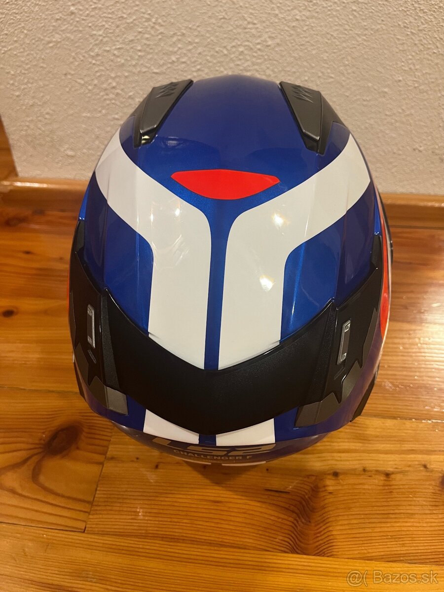 LS2 Challenger Fusion Blue/Red – veľkosť XL - 4