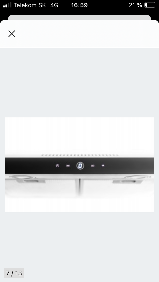 Podskrinkový digestor Modo 60 cm Inox s odsávačom a LED osve - 4