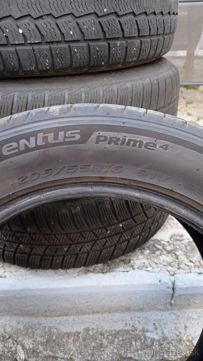 4x letné pneumatiky Hankook 205/55/R16v - 4