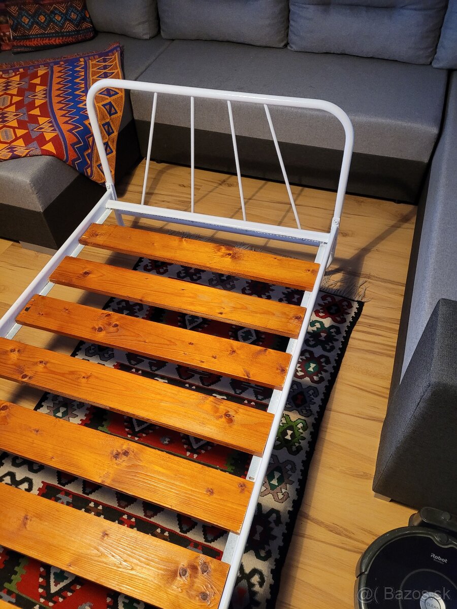 Retro železná posteľ - 4