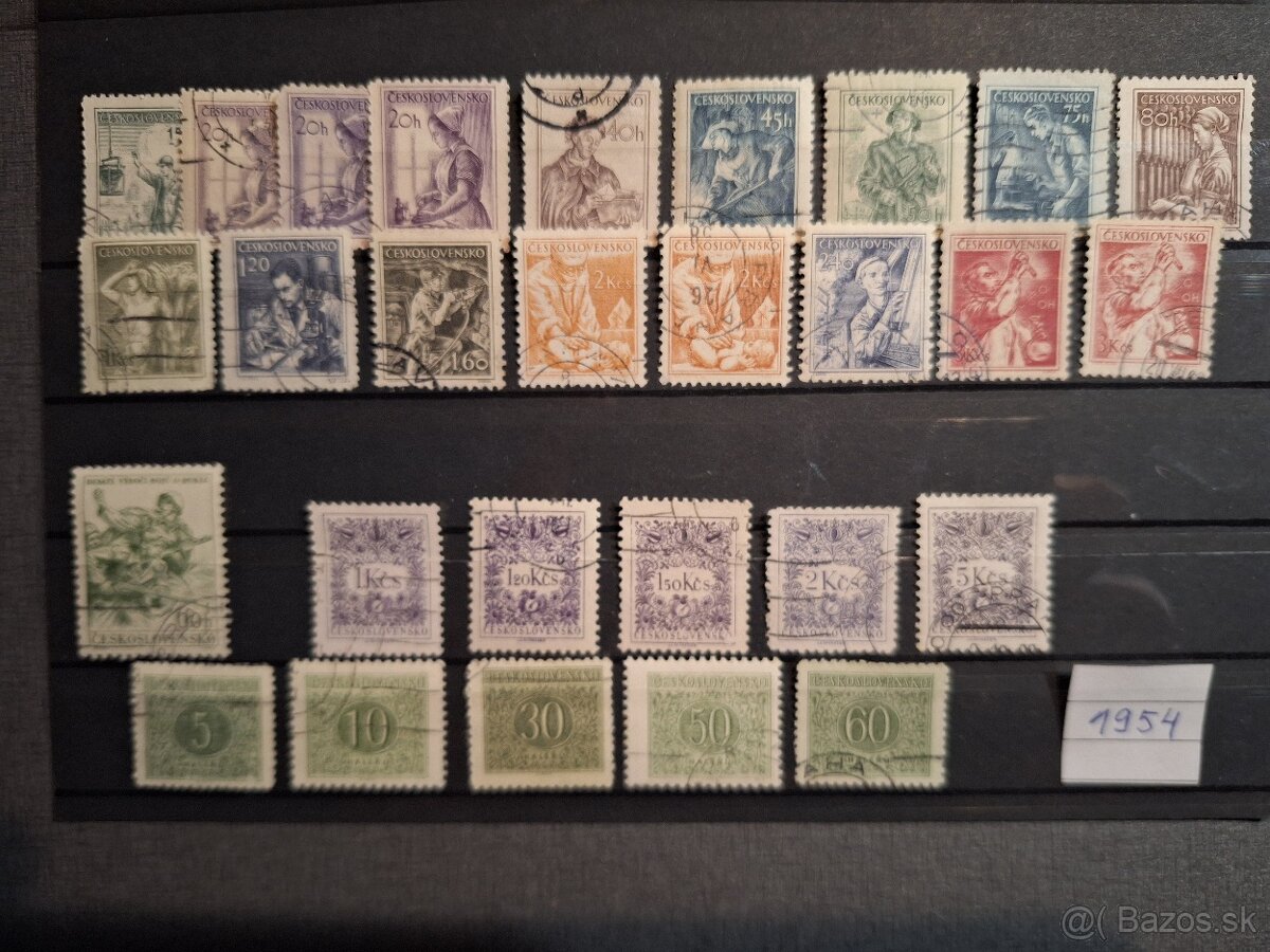 Poštové známky Československo 7 - 4