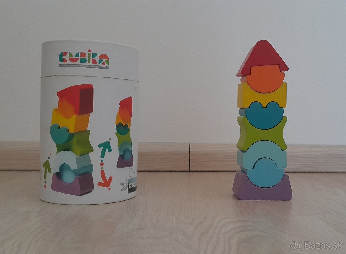 Drevená balančná skladačka Kubi - 4