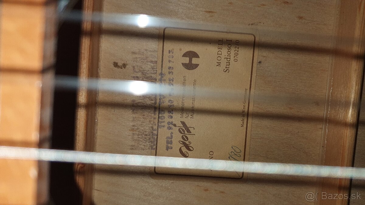 Elektroakustická klasická gitara hopf - 4