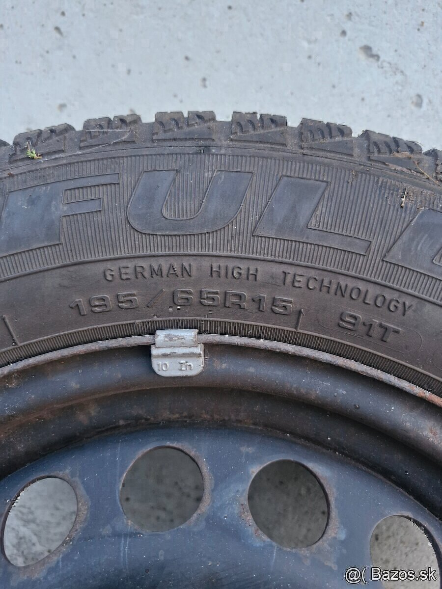 Plechové disky a Zimné pneumatiky 195 65 R15 - 4