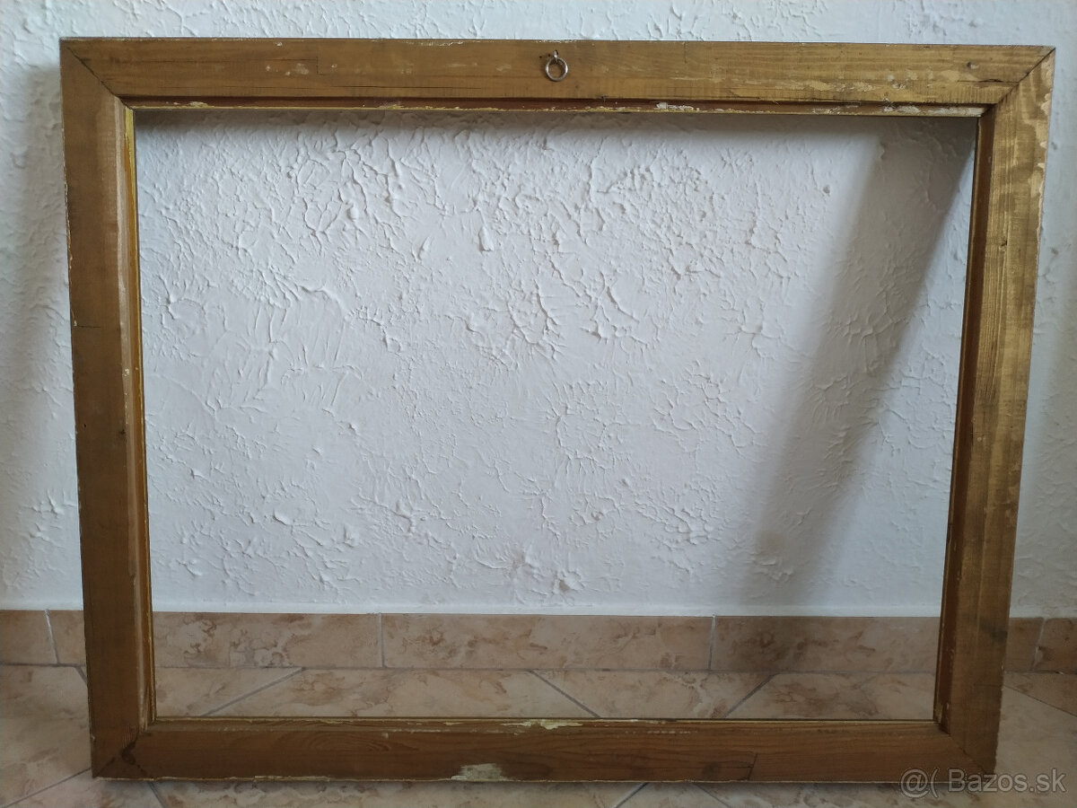 Starožitný drevený rám na obraz - 4