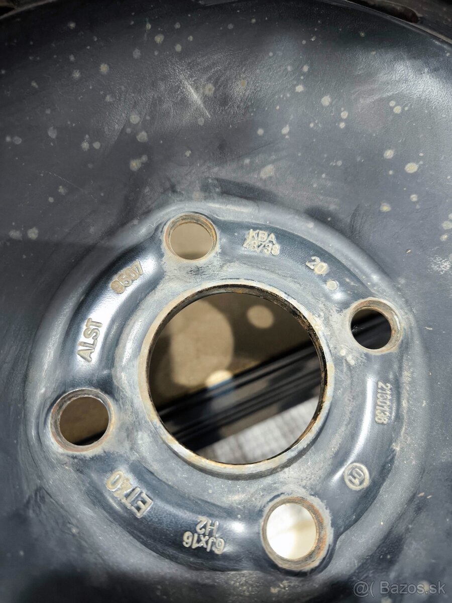 Predám plechové disky 6Jx16 H2 4ks - 4