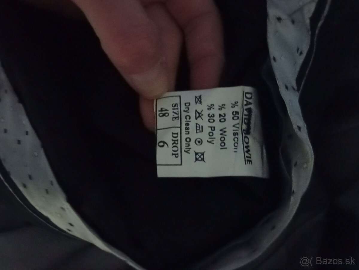 Pansky oblek david bowie velkost 48 - 4