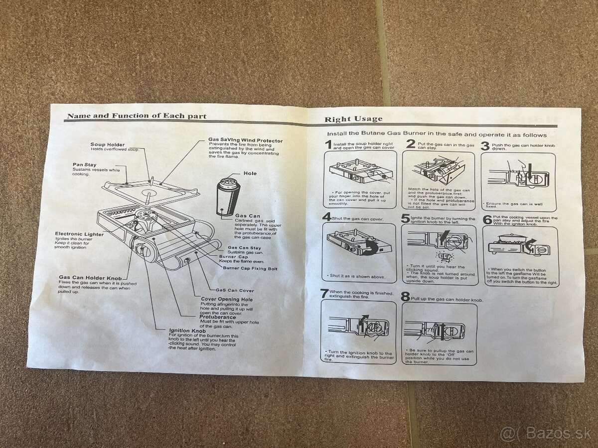 Kufrikový plynový varič - 4