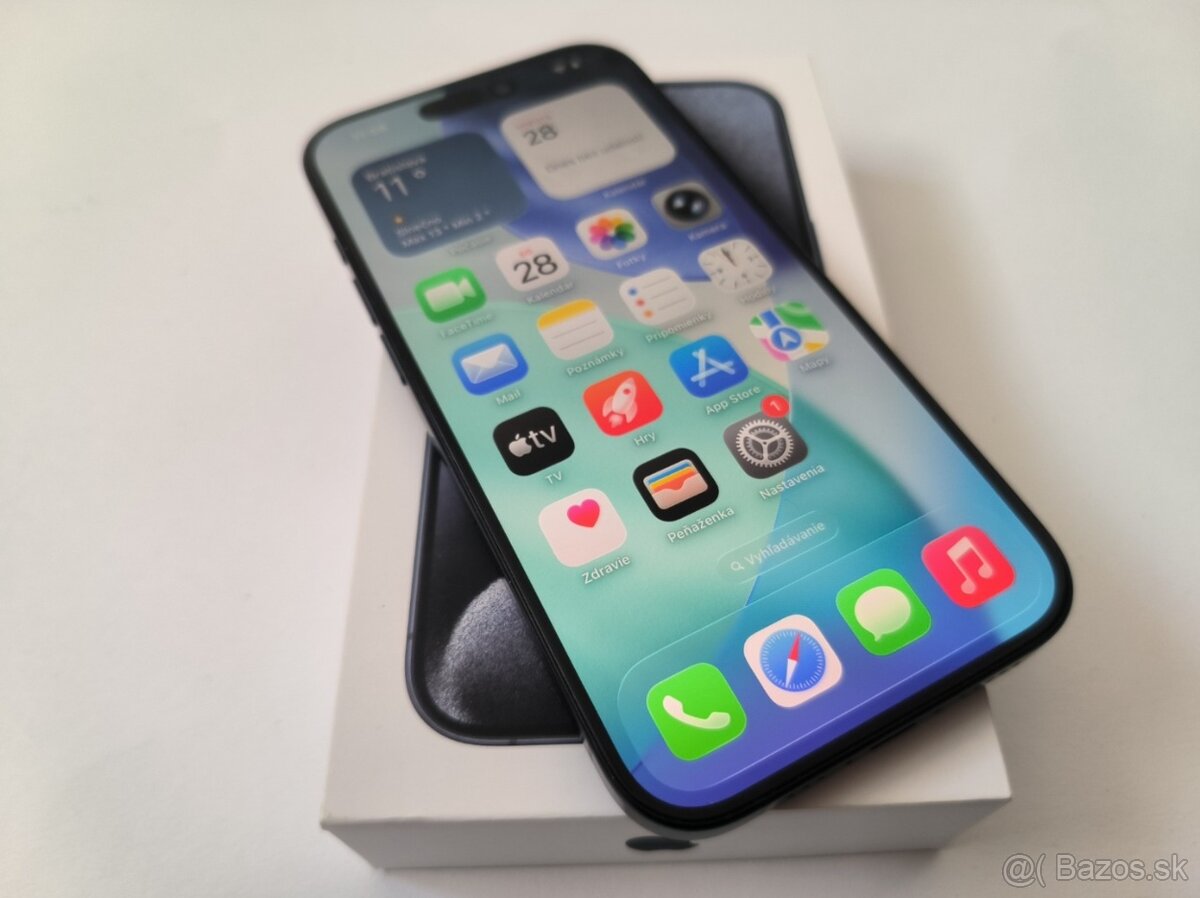 apple iphone 15 PRO 128gb Blue Titanium / Batéria 87% - 4