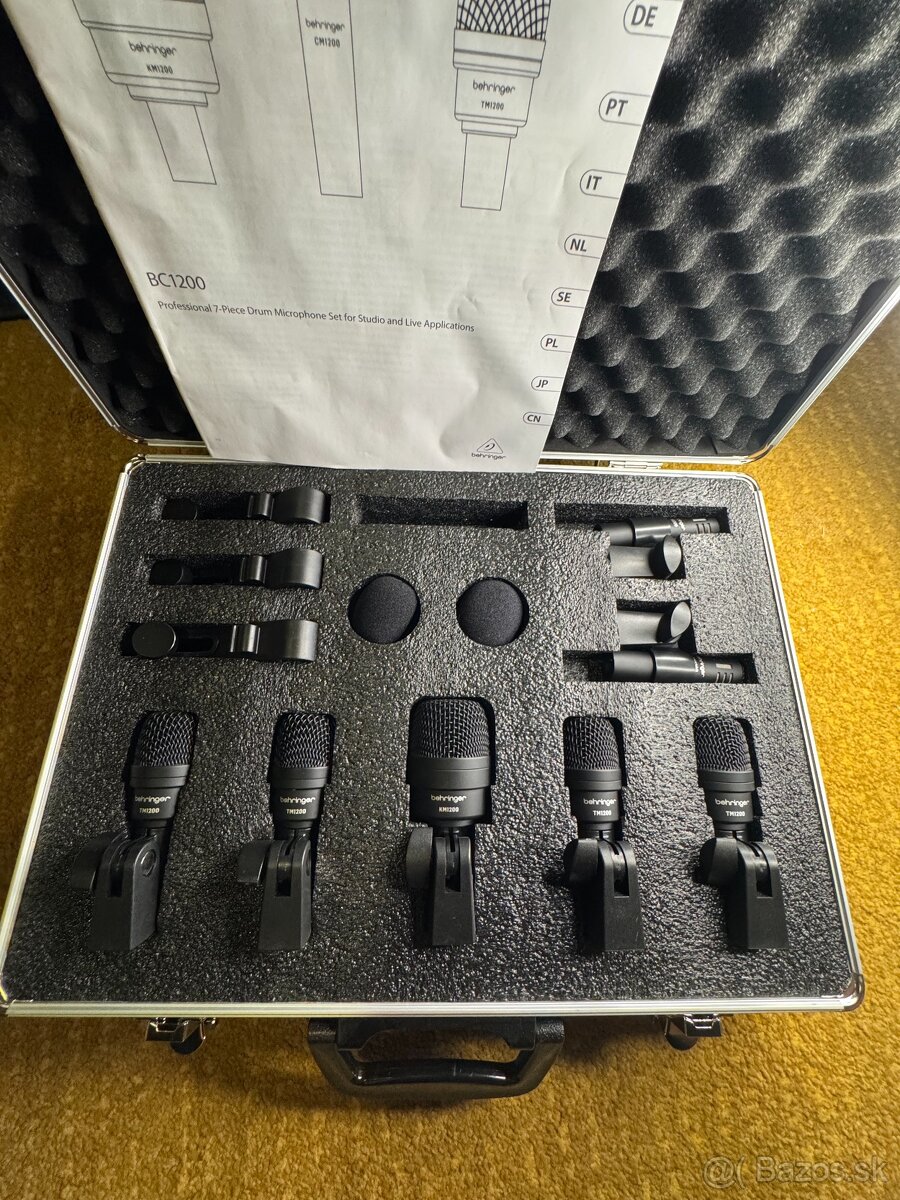 Kompletná sada mikrofónov na bubny - 4