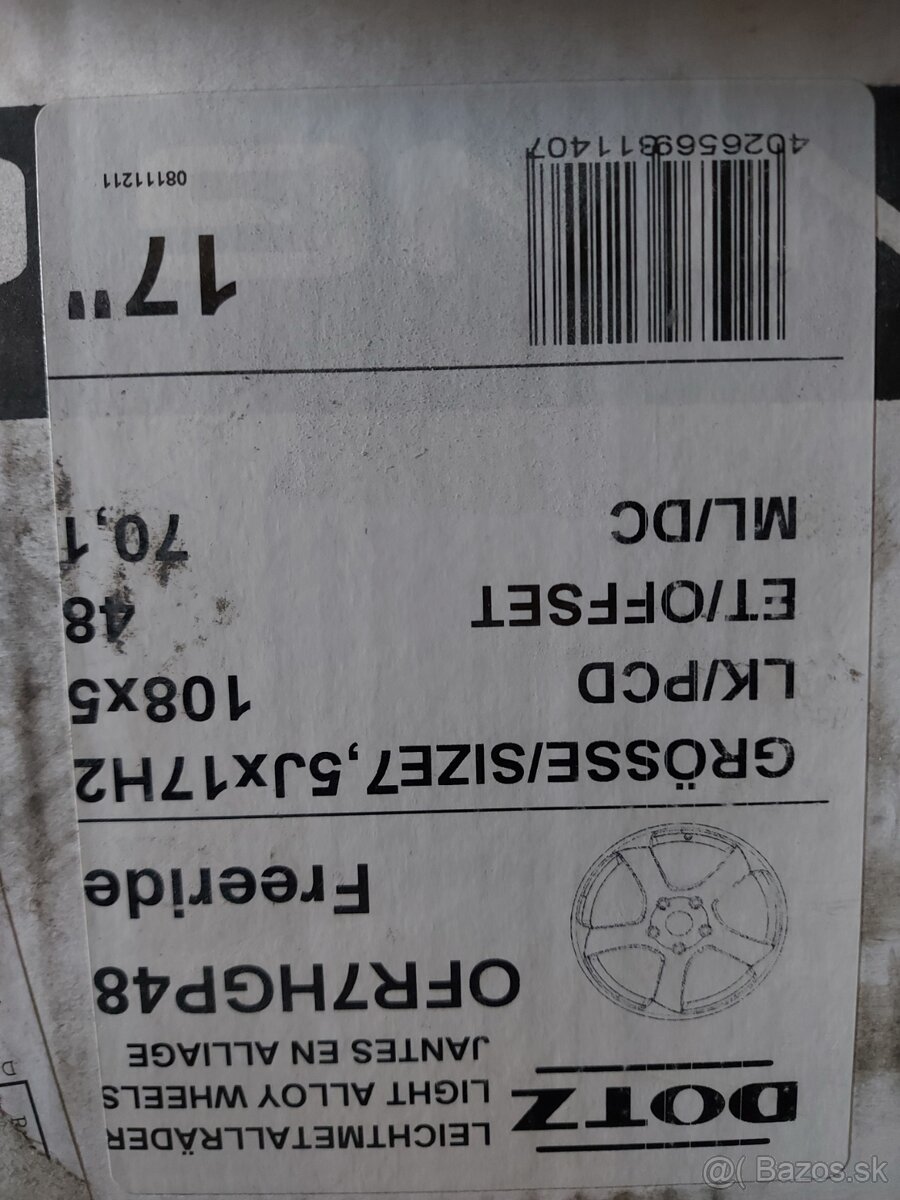 7,5Jx17 5x108 ET48 - DOTZ FREERIDE - 4