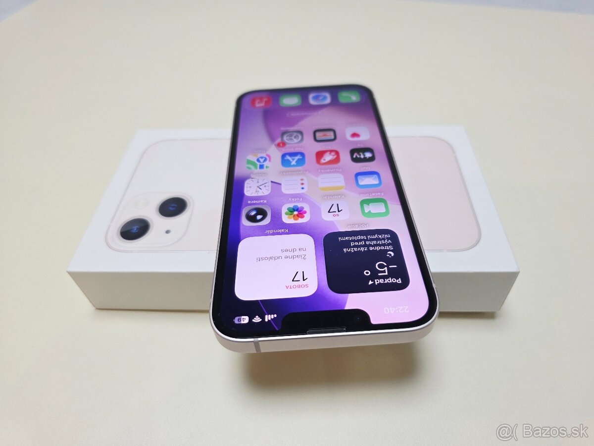 APPLE IPHONE 13 PINK TOP STAV,BATERKA 100% - 4