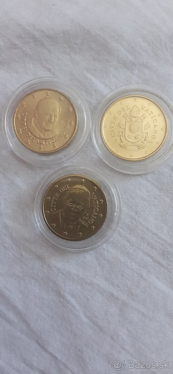 2 euro mince. 50 centove mince. - 4