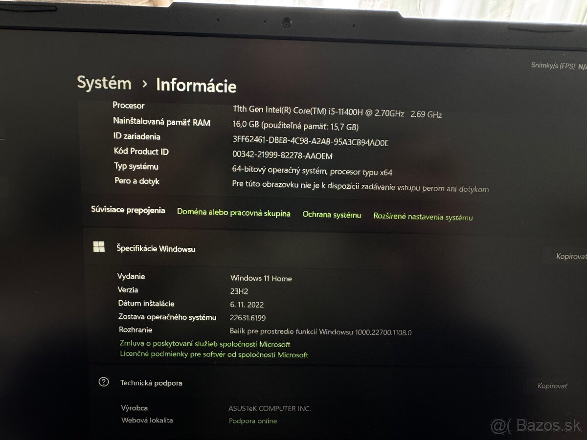 Asus tuf 15 - 4