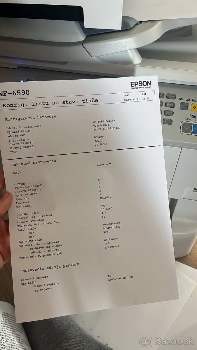 Kancelárska tlačiareň epson - 4