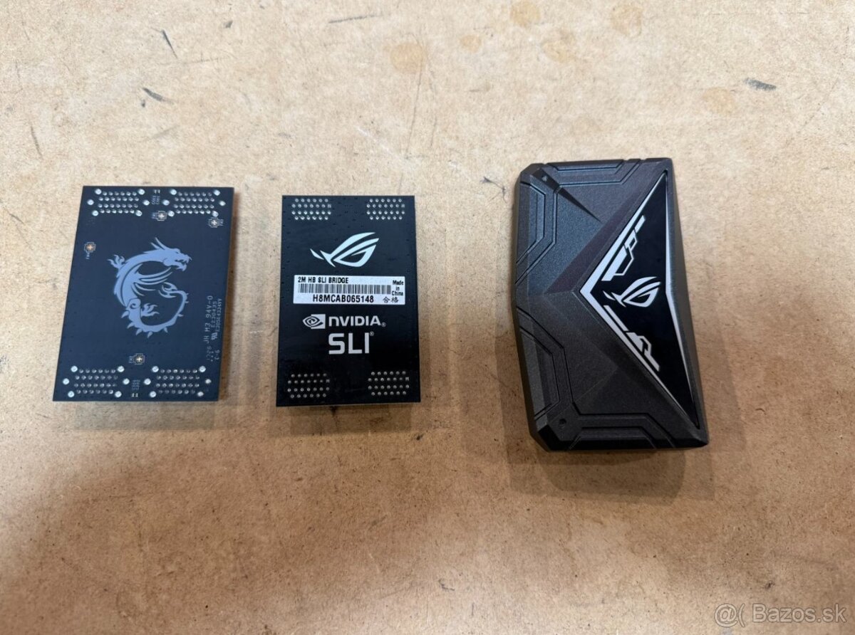 SLI mostíky ASUS + MSI – HB Bridge – 3 kusy - 4
