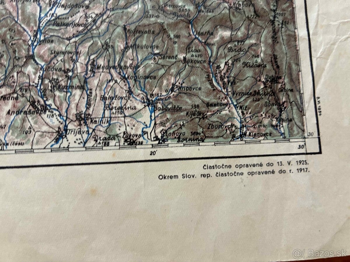 Slovenská vojenská mapa 1940 - 4