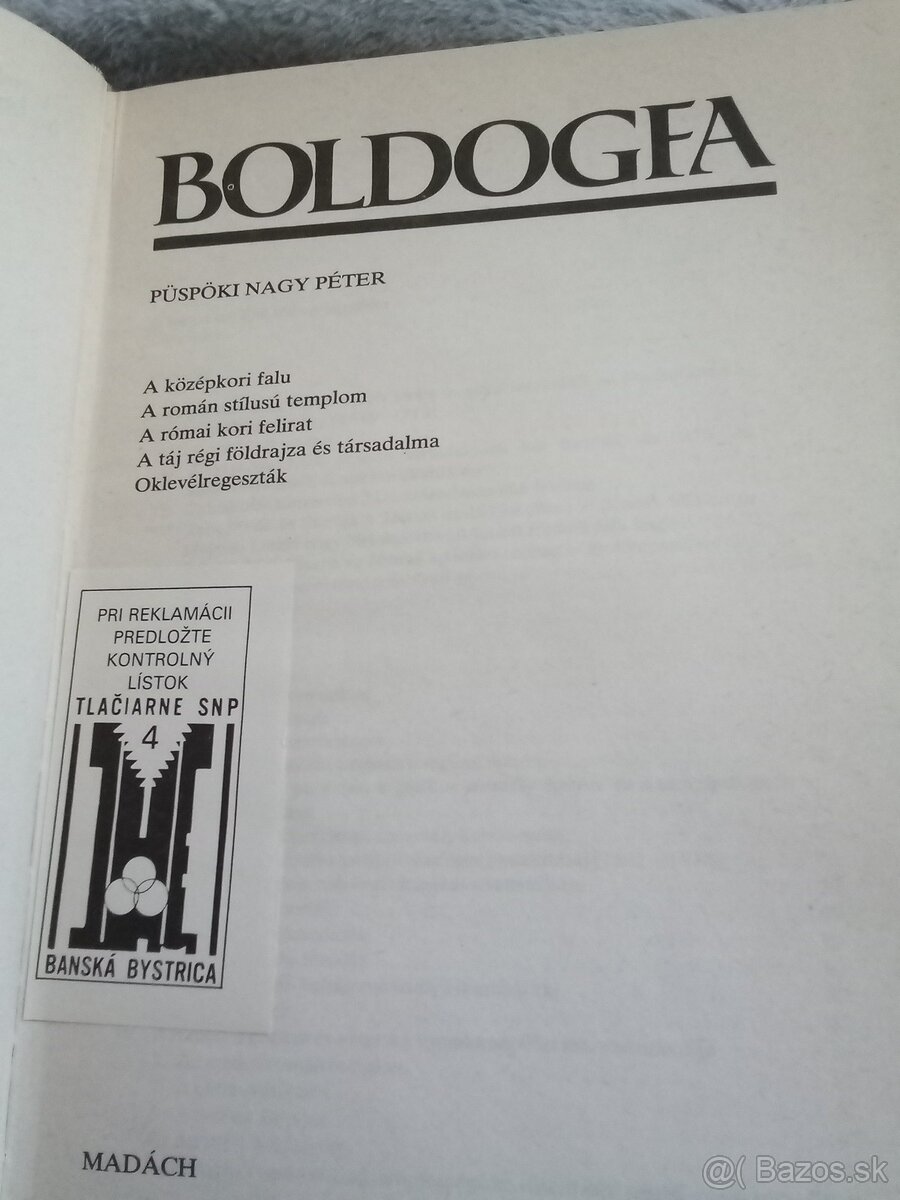 Püspöki Nagy Péter: Boldogfa - 4