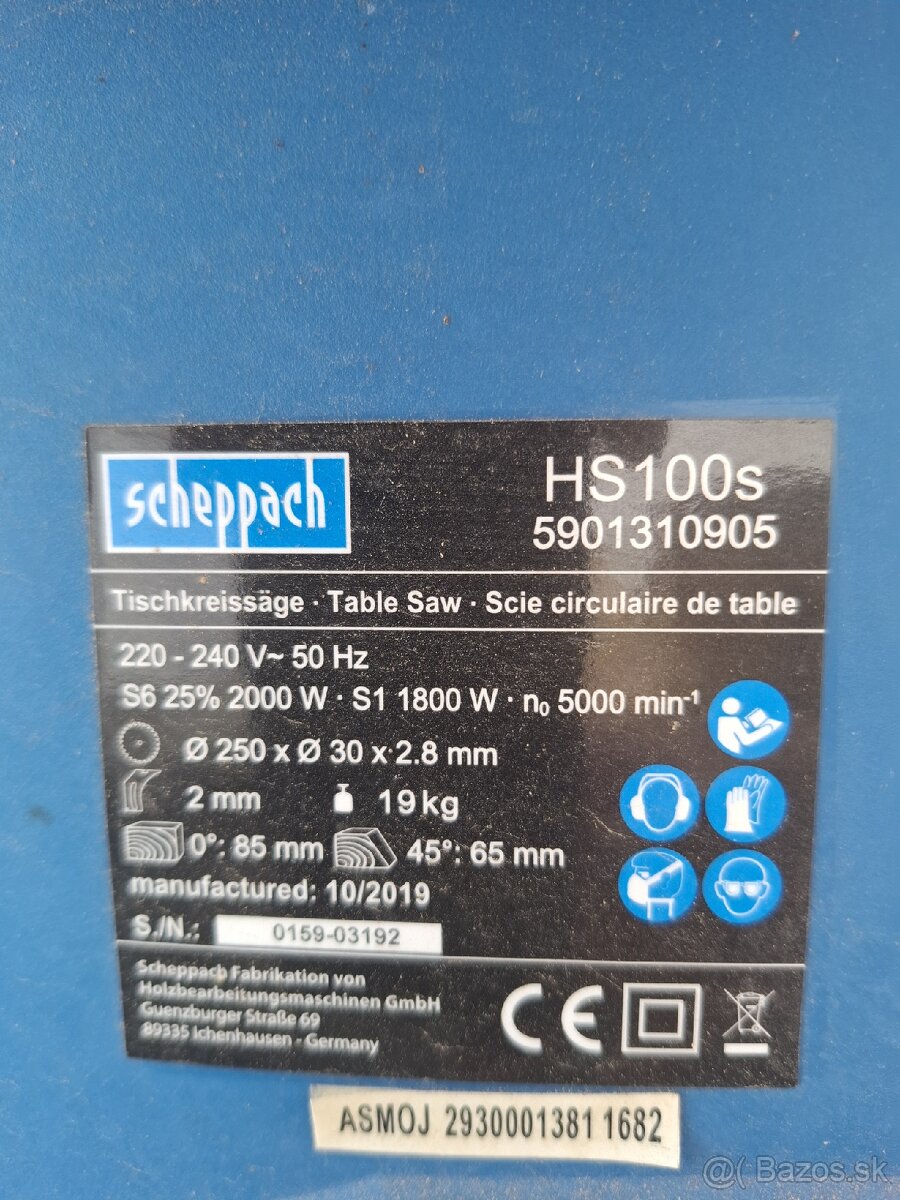Scheppach HS100s pila - 4