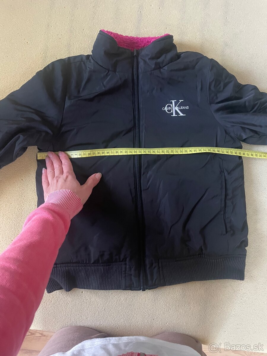 Zimna obojstranna bunda Calvin Clein, velkost 8-12 rokov, - 4