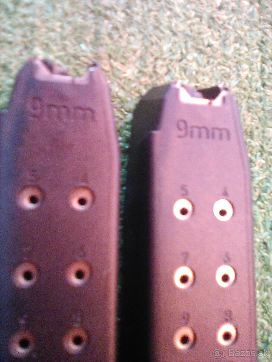 Predám dva orig.zásobníky 33 ranové 9x19mm pre pištole Glock - 4