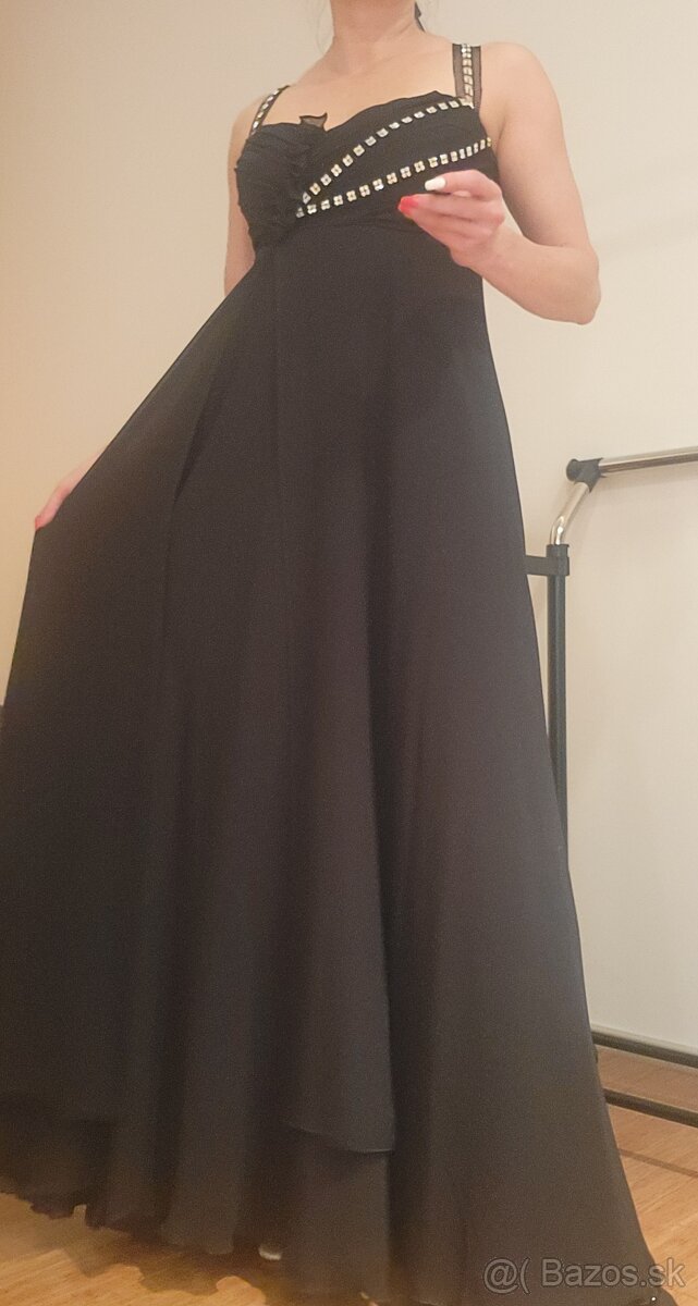 Čierne spoločenské šaty - 4