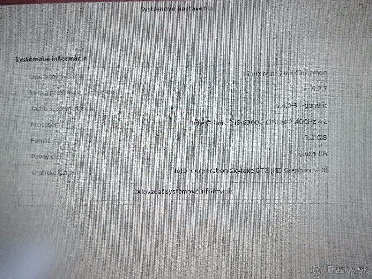 predám Lenovo Thinkpad T460,Intel core i5 ,8gb ram ,LINUX - 4