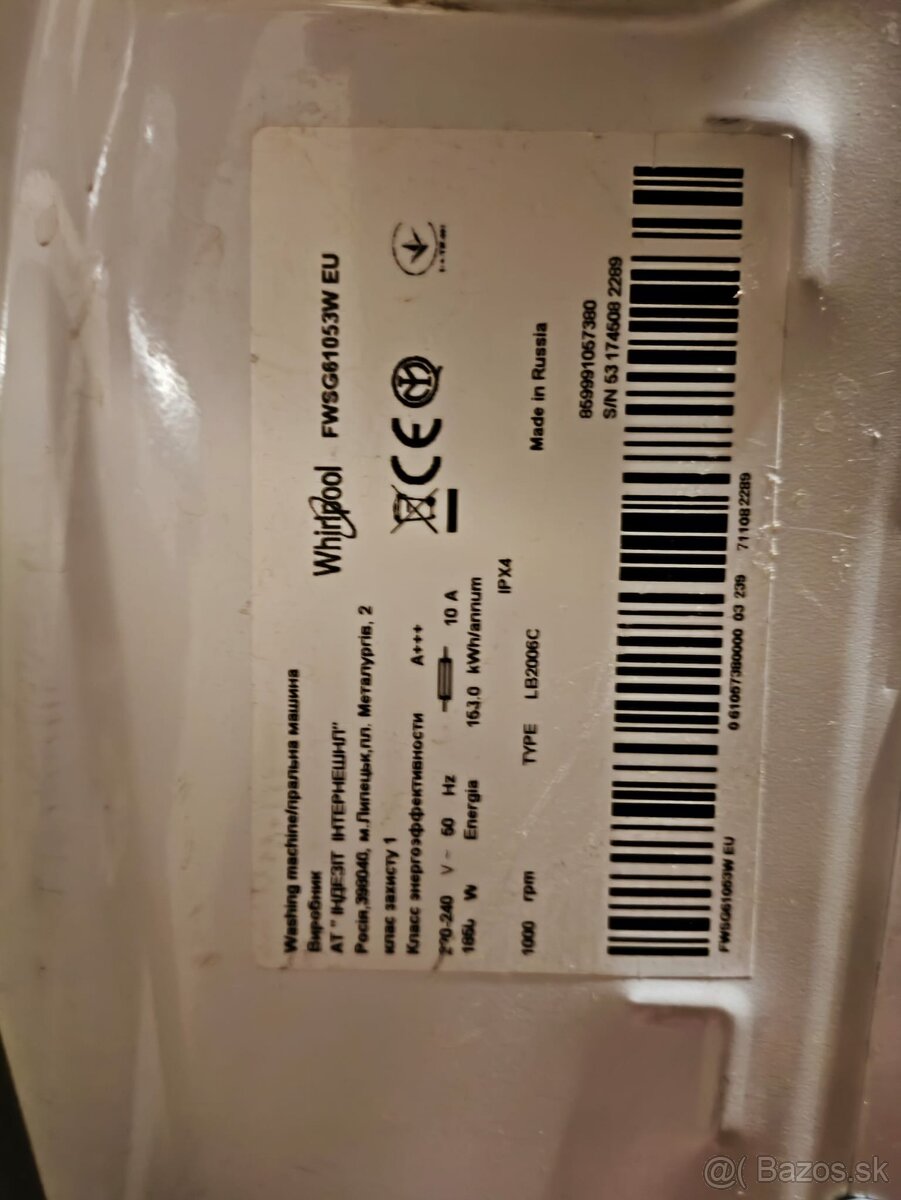 Automatická práčka Whirlpool . - 4