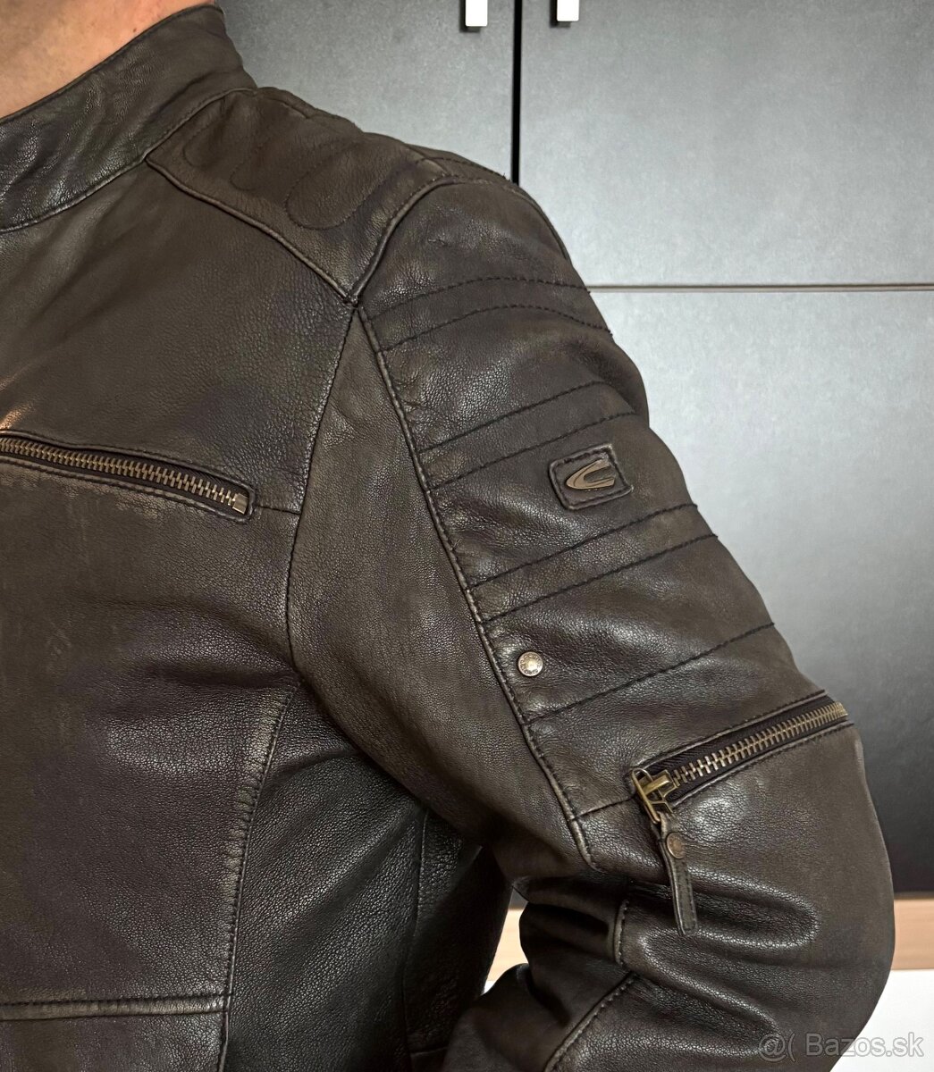 Pánska kožená bunda Camel Active - 4